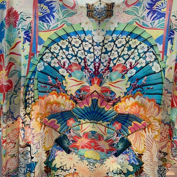 Camilla Kaftan Dress - a stunner , beautiful colours , one size fits all - Picture 5 of 9